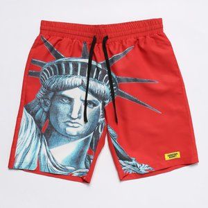 NWT CHINATOWN MARKET NYC RED SHORTS SZ M L